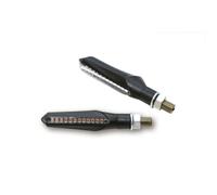 HIGHSIDER Smart Run LED Sequence Indicator Body Black / Lens Smoked (Pair), Front & Rear, black