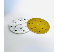 INTERMIX SUPPLIES Deerfos 150mm Sanding Discs P120, Hook & Loop Aluminium Oxide Sandpaper, 15-Hole Dust Extraction, Heavy Duty Sander Pads, Professional, Wood & Metal Abrasive Discs Pack of 100