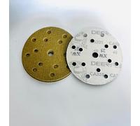 INTERMIX SUPPLIES Deerfos 150mm Sanding Discs P400, Hook & Loop Aluminium Oxide Sandpaper, 15-Hole Dust Extraction, Heavy Duty Sander Pads, Professional, Wood & Metal Abrasive Discs Pack of 100