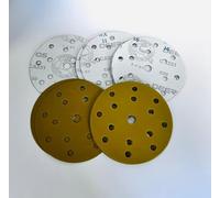 INTERMIX SUPPLIES Deerfos 150mm Sanding Discs P500, Hook & Loop Aluminium Oxide Sandpaper, 15-Hole Dust Extraction, Heavy Duty Sander Pads, Professional, Wood & Metal Abrasive Discs Pack of 100