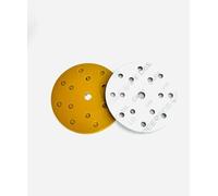 INTERMIX SUPPLIES Deerfos Sanding Discs 150mm Hook & Loop P240 | Aluminium Oxide Sandpaper Discs | 15-Hole Dust Extraction | Heavy Duty Abrasive Sanding Paper | Fine to Medium Sanding (Pack of 100)