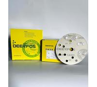 INTERMIX SUPPLIES Deerfos Sanding Discs 150mm Hook & Loop P40 Grit, Aluminum Oxide Sandpaper Discs 15-Hole, Heavy Duty Dust-Free Abrasive Pads for Wood, Paint & Metal Finishing (Pack of 50)