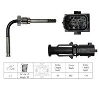 Intermotor Exhaust Gas Temp Sensor Angular 765 mm Compatible With Alfa Romeo Spider 2006-2011 27035 LXT093