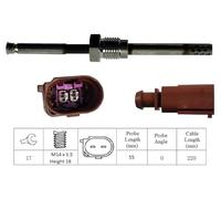 Intermotor Exhaust Gas Temp Sensor D-Shape 400 mm Compatible With Audi A6 2011-2018 27258 LXT261 LGS7138