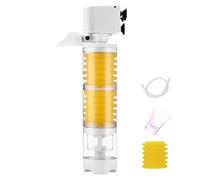 Internal Aquarium Filter - 100Ltr Tank Enhanced Oxygenation Filter | Biochemical Sponge Fish Tank F́ilter, Fish Ţ Vacuum F̀ilter, Adjustable Oxygenate Quiet Design Fishtopia F́̃ílter