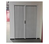 Internal Bathroom Accordion Door with Lock, Aluminum Temporary Room Divider, Heavy Duty Multifold Space-saving Interior Door for Entryway