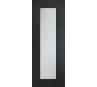 Internal Black Fully-Glazed Door With Clear Glass - 1981 X 762 X 35mm - Palermo - Xl Joinery