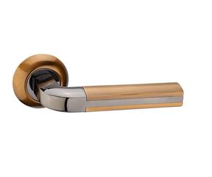 Internal Door Handles Black Nickel Coffee pair - Zara lever Rose | Modern internal door handle set, black nickel finish, round rose design, durable zinc alloy, concealed fix