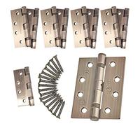 Internal & External Door Hinges 4" 102mm Ball Bearing (5, Florentine Bronze)