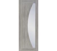 Internal Grey Laminate Glazed Door with Clear Glass - Pre-Finished - 2040 x 726 x 40mm - Salerno - XL Joinery