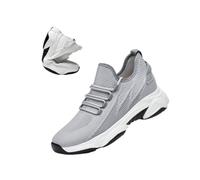 Internal Height Increasing Shoes, Height Boosting Shoes for Men & Women, Invisible Height Increasing Sneakers (Gray 4inch,7.5)