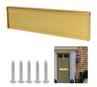 Internal Letterbox Draught Excluder 11.5 Inch, Metal Letter Box Flap, Aluminium Letter Plate Cover with Brush Seal, Letter Box for Door, Weatherproof, Easy Installation for Wooden and uPVC Doors