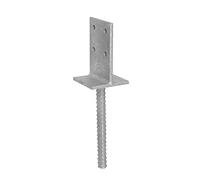 Internal Metal timber fence post stakes concrete ground anchor (6, 90mm)