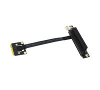 Internal MPCIe to PCIe 1X / 4X / 8X / 16X Adapter Ribbon Cable for Desktop Expansion, Flexible PVC Board for Compact Case Routing Mpcie Adapter Cable Pcie Ribbon Extension Internal Expansion Board