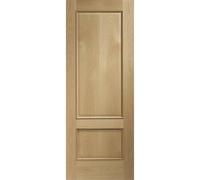 Internal Oak 2-Panel Door - Unfinished - 2040 x 726 x 40mm - Andria - XL Joinery