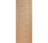 Internal Oak FD60 Fire Door - Unfinished - 1981 x 762 x 54mm - Palermo Premium - XL Joinery