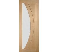 Internal Oak Glazed Door with Clear Glass - Pre-Finished - 1981 x 762 x 35mm - Salerno - XL Joinery