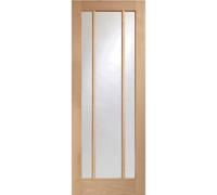 Internal Oak Glazed Door with Clear Glass - Pre-Finished - 1981 x 762 x 35mm - Worcester - XL Joinery