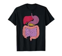Internal Organs Digestive System Stomach Gut Anatomy Diagram T-Shirt