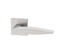 Internal Pearl Nickel Lever Fire Door Handle with Latch and Hinges Pack - 75mm Latch - Vardar - XL Joinery