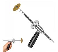 Internal PVC Pipe Cutter, 7" (18cm) Adjustable Hex Shank with Diamond Disc & Handle, Anti-Rust Plumbing Tool for Cutting Inside Wall Cavities & Under Sinks