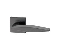 Internal Satin Black Lever Fire Door Handle with Latch and Hinges Pack - 65mm Latch - Mezen - XL Joinery