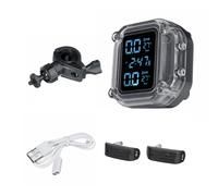(Internal Sensor) Waterproof Motorcycle Real Time Tire Pressure Monitoring System Wireless LCD Display