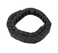 Internal Size 15x30mm Reinforced Nylon Drag Chain, 1Meter Length Black Flexible Drag Chain Cable Wire Carrier,Machine Tool Accessories,for Electrical Machines Engineering CNC Industrial Parts