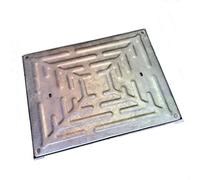 Internal Solid Top Steel Screw Locked & Sealed Galvanised Manhole Cover & Frame Overall Size 645mm X 495mm X 25mm 5 Tonne