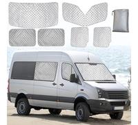 Internal Thermal Windscreen Covers for Mercedes Sprinter LWB 2006-2019, for VW Crafter LWB, Car Windshield Cover,Window Front Screen Cover, Summer UV Sun Blind for VW Campervans Motorhome