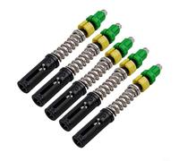 Internal Trekking Pole - Lock Having Shock-Absorbing Spring for Carbon Fiber Plastic 5-Pack Fits 12mm/14mm/16mm Tubes Construction Walking Steel Robust Green(for 16mm Tube)