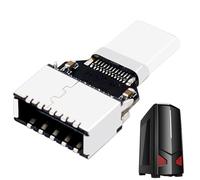 Internal USB C Male to Female Adapter - Type E, Front Panel Connector, USB 3 Extension Converter | 20Gbps High Speed Data Transfers Computers Card Cases ma