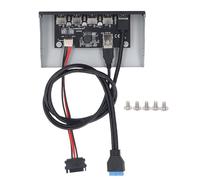 Internal USB Hub, Front Panel USB Hub 5xUSB3.2 GEN1 Front Panel USB Hub Pc Front Panel 19 Pin 5.25 Inch Optical Drive Front Panel for WIN7 8 10 2003 for OS X
