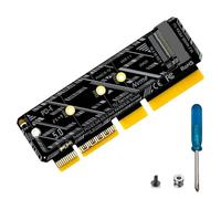 Internal USB Ports Cards - Hard Drive Enclosure with 64 Gbps Speed, Pcie Extension Card - for Controller Card and Hard Drive on Desktop and Laptop PC