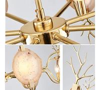 Internal Wall Lights Modern Nordic Post Round Glass Pendant Light 12W Ceiling Hanging Lamp Art Restaurant Bar Hotel Bedroom Bedside LED Suspension Better Life Interesting Warm as ever (Agate Stone of