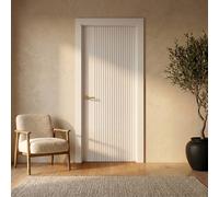Internal White Laminate Door - Pre-Finished - 1981 x 838 x 35mm - Stria - XL Joinery