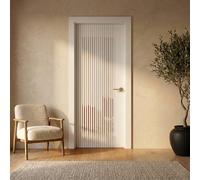 Internal White Laminate Glazed Door with Clear Glass - Pre-Finished - 1981 x 686 x 35mm - Stria - XL Joinery
