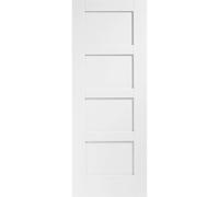 Internal White Primed 4-Panel Shaker Door - 1981 x 686 x 35mm - XL Joinery