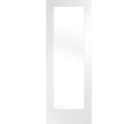 Internal White Primed Fully-Glazed FD30 Fire Door with Clear Glass - 2040 x 726 x 44mm - Pattern 10 - XL Joinery