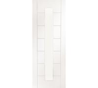 Internal White Primed Glazed 1-Light Door with Clear Glass - 2040 x 826 x 40mm - Palermo - XL Joinery