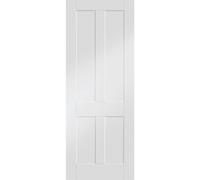 Internal White Primed Victorian 4-Panel Shaker Door - 2040 x 826 x 40mm - Victoria - XL Joinery
