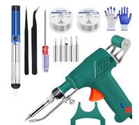 Internally Heated Industrial Laser Welding Tools, 2025 New Industrial Laser Welding Machine, Automatic Tin Feeding, Internally Heated Manual Soldering Gun for Industrial & DIY (Internal Heat-Green)