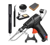 Internally Heated Industrial Laser Welding Tools, Ayyecoeeye Welder Five-Piece Set,Multi-Function Soldering Iron Soldering Gun Set, 3-in-1 Automatic Grade Welding Machine (Black,Endothermic)