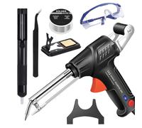 Internally Heated Industrial Laser Welding Tools, Industrial Laser Welding Machine, Portable Multi-Function Soldering Iron Soldering Gun, 3-in-1 with Rust Removal/Cutting/Weldings (Black, External)