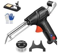 Internally Heated Industrial Laser Welding Tools, Multi-Function Manual Soldering Gun Set, Handheld Automatic Corded Industrial Laser Soldering Iron for Home DIY (Black,3pcs Set)