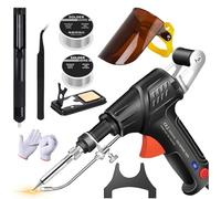 Internally Heated Industrial Laser Welding Tools, Multi-Function Soldering Iron Soldering Gun Set, Automatic Corded Solder Iron Internal Heat Electric Welding Tool, for Home DIY (Black)