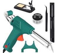 Internally Heated Industrial Laser Welding Tools,Multi-Function Soldering Iron Soldering Gun Set,Automatic Corded Solder Iron Internal Heat Electric Welding Tool (Internal Heat-Green)