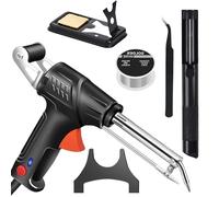 Internally Heated Industrial Laser Welding Tools,Multi-Function Soldering Iron Soldering Gun Set,Automatic Corded Solder Iron Internal Heat Electric Welding Tool (Internal Heat-Black)