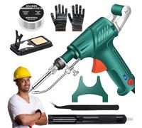 Internally Heated Industrial Laser Welding Tools, Multi-Function Soldering Iron Soldering Gun Set, Industrial Welding Machine, 60W Welding Gun, Rust Removal/Cutting/Weldings (Green, External Heat)