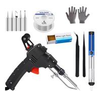 Internally Heated Industrial Laser Welding Tools, Multi-Function Soldering Iron Soldering Gun Set, Portable 60W Handheld Welding Machine, 3-in-1 lntelligent Control (11-A)